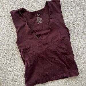 Free People Clean Lines Muscle Cami (eggplant purple)
